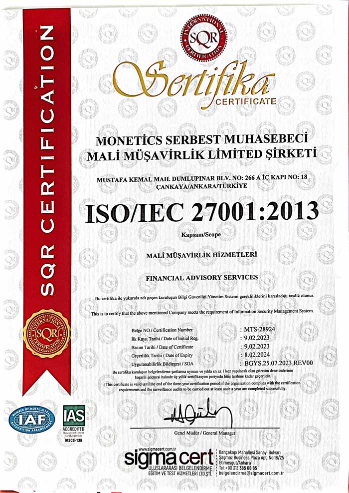 iso certificate